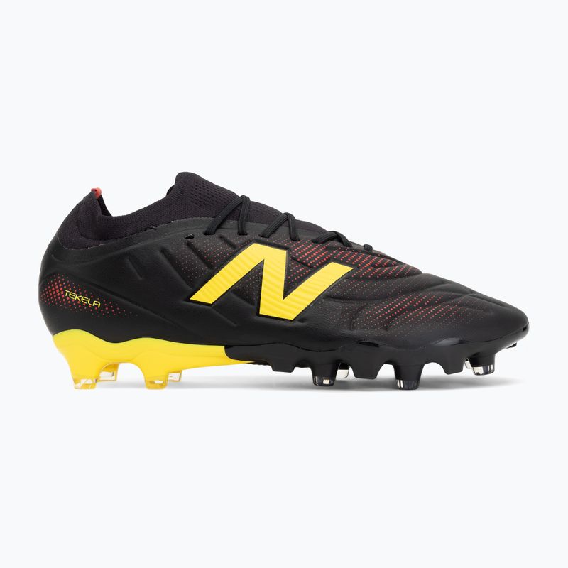 Buty piłkarskie New Balance Tekela Team Low V5 FG black 100/punch yellow/fire cracker 2
