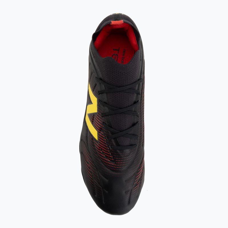Buty piłkarskie New Balance Tekela Team Low V5 FG black 100/punch yellow/fire cracker 5