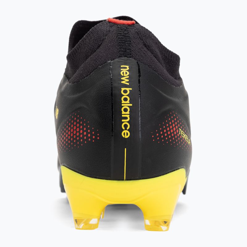 Buty piłkarskie New Balance Tekela Team Low V5 FG black 100/punch yellow/fire cracker 6