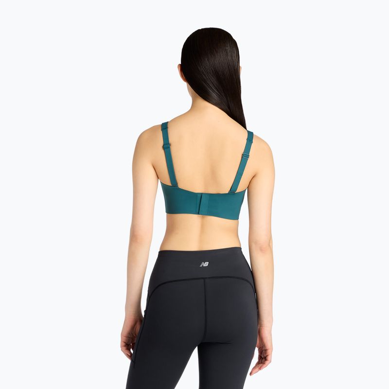 Biustonosz treningowy New Balance NB RC medusa green 3