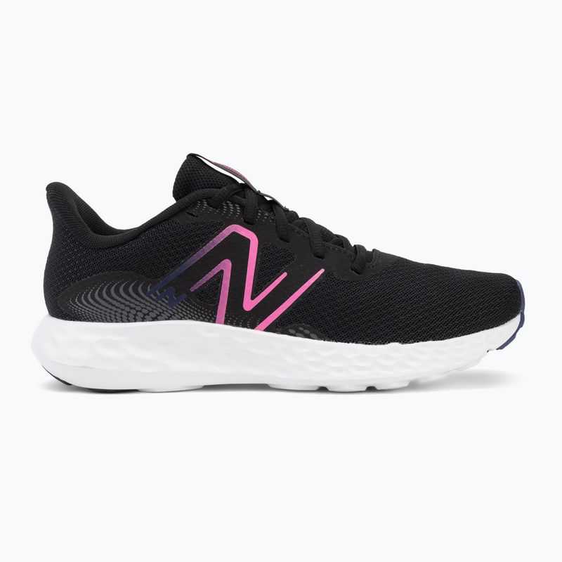 Buty do biegania damskie New Balance Fresh Foam 411's V3 black/real pink/blue oyster 2