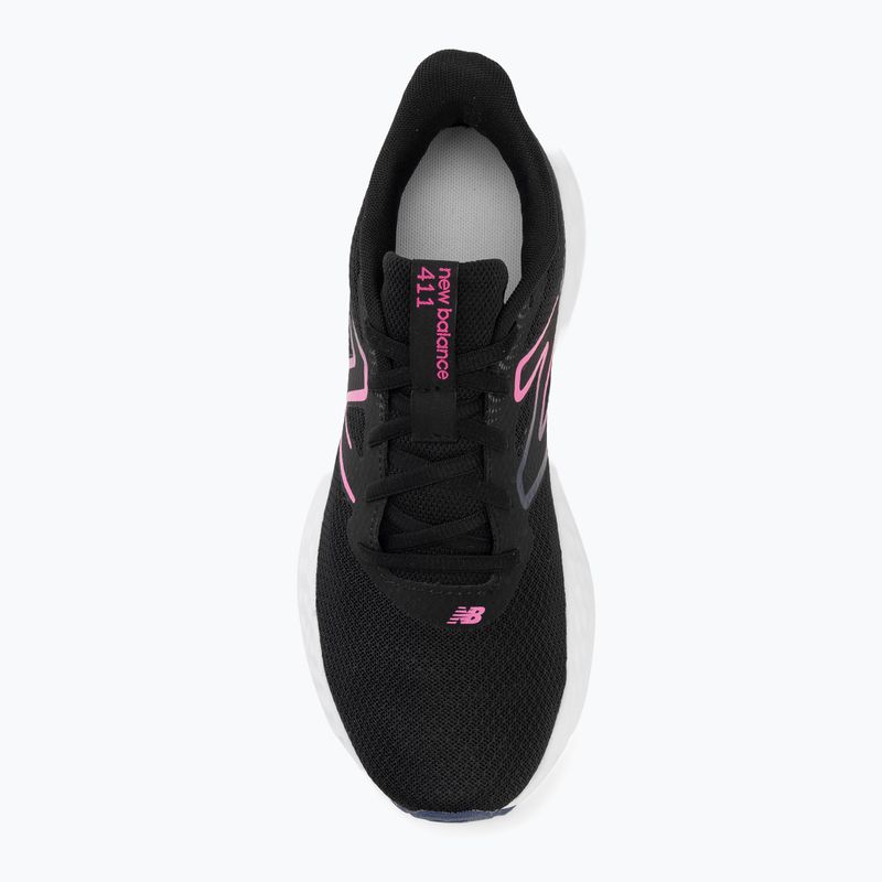 Buty do biegania damskie New Balance Fresh Foam 411's V3 black/real pink/blue oyster 5
