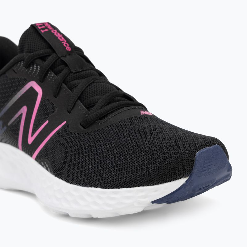 Buty do biegania damskie New Balance Fresh Foam 411's V3 black/real pink/blue oyster 7