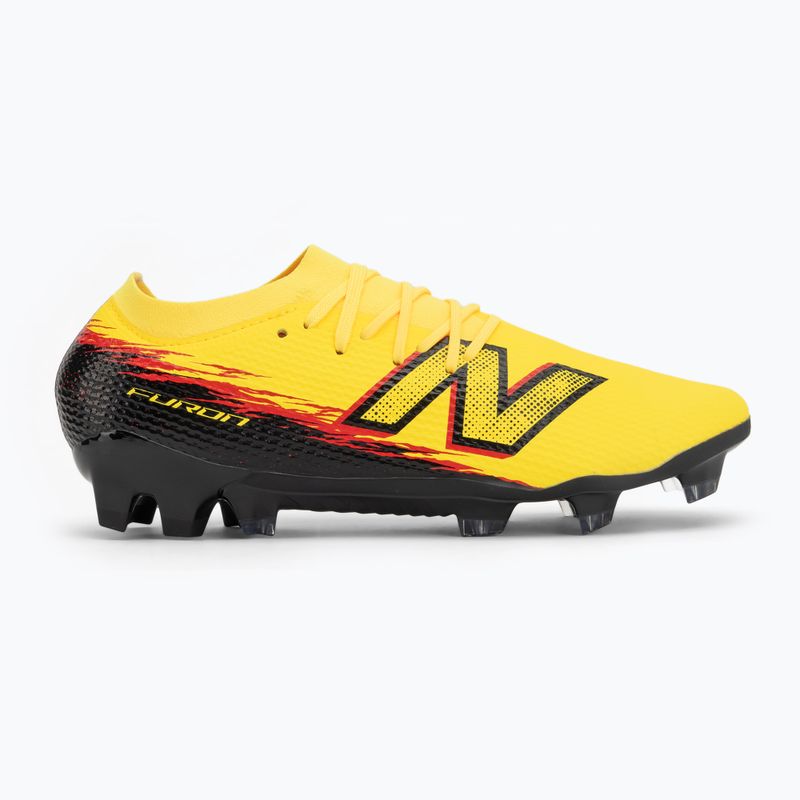 Buty piłkarskie New Balance Furon Team V8 FG punch yellow/black 100/fire cracker 2