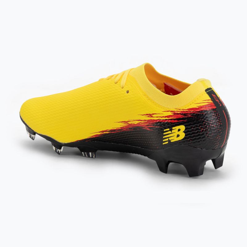 Buty piłkarskie New Balance Furon Team V8 FG punch yellow/black 100/fire cracker 3