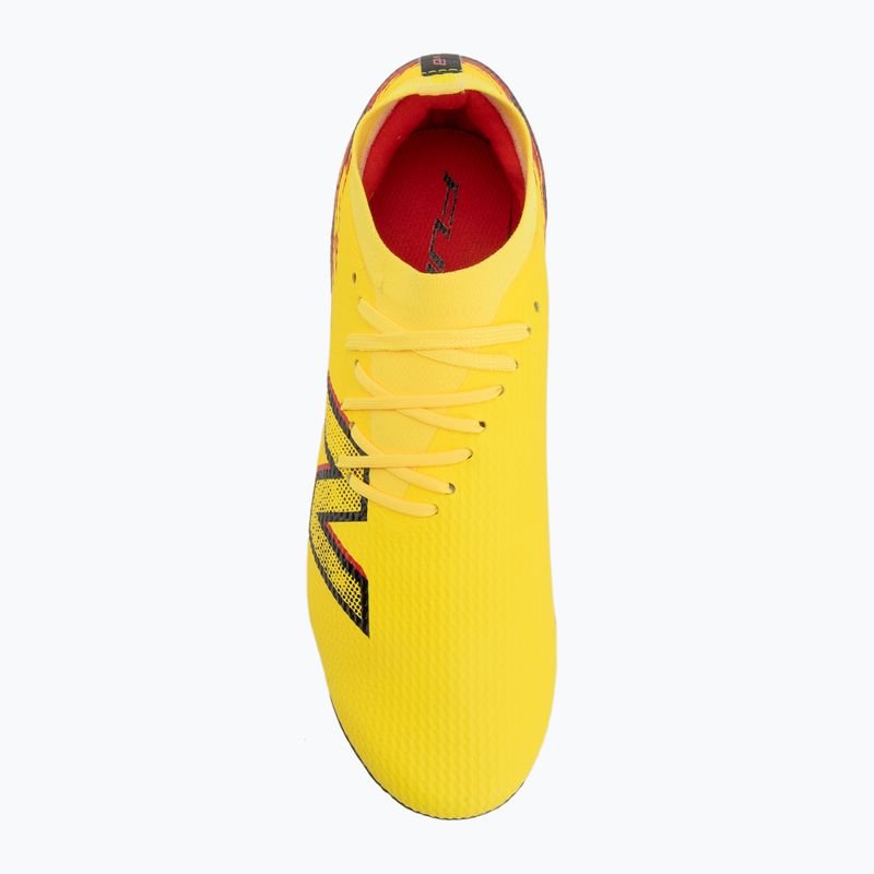 Buty piłkarskie New Balance Furon Team V8 FG punch yellow/black 100/fire cracker 5