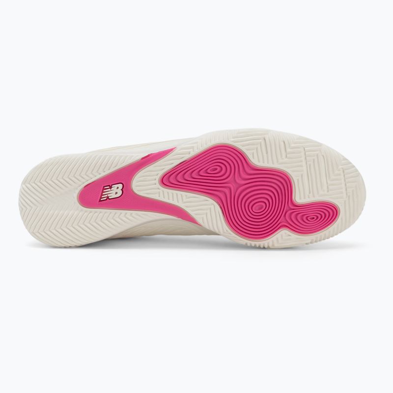 Buty piłkarskie New Balance Furon Pro V8 IN pink heat/sea salt/gold metallic 4