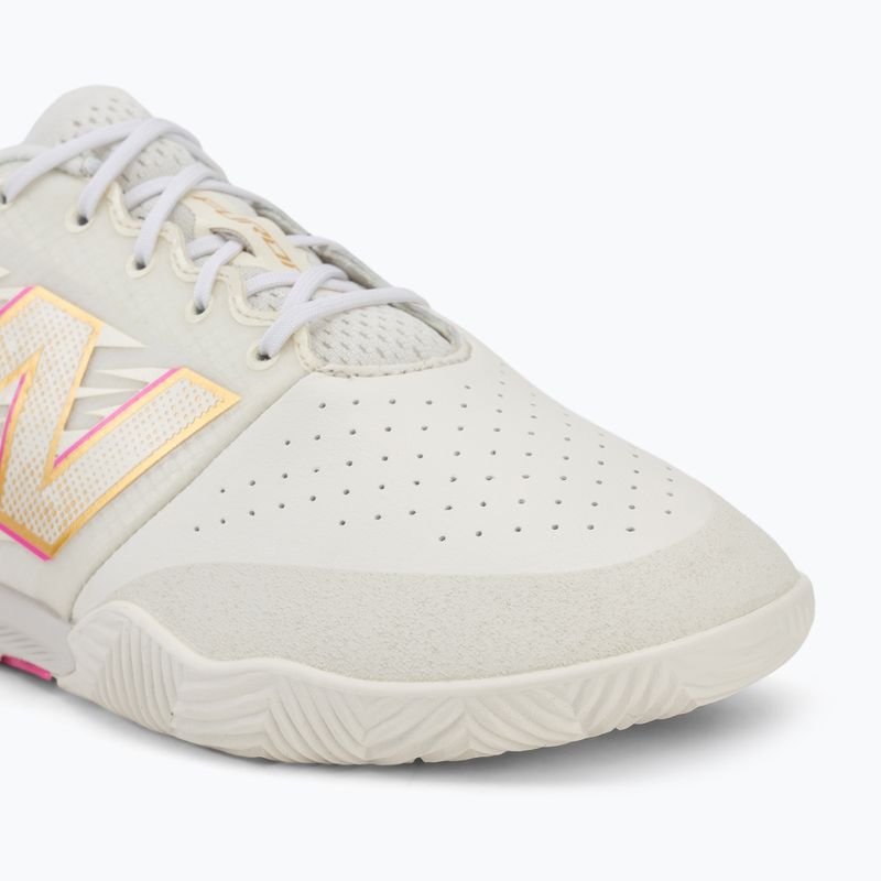 Buty piłkarskie New Balance Furon Pro V8 IN pink heat/sea salt/gold metallic 7