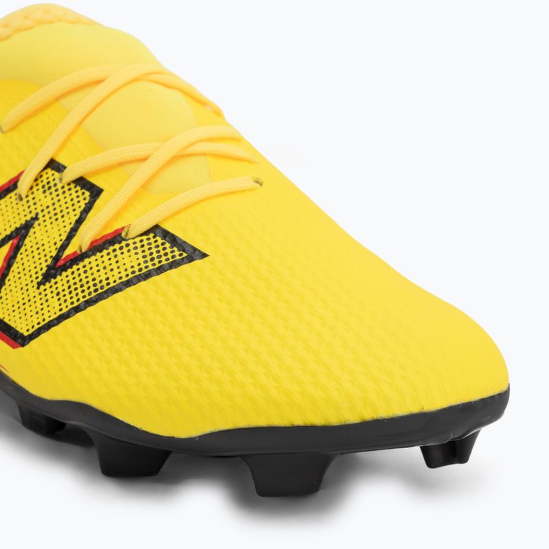 Buty piłkarskie dziecięce New Balance Furon Team V8 FG punch yellow/black 100/fire cracker 7