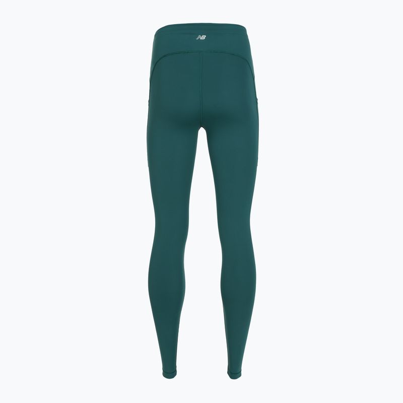 Legginsy do biegania damskie New Balance RC Pocket 25" medusa green 2