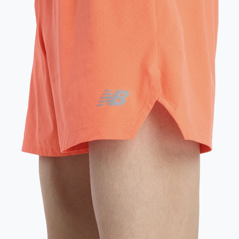 Spodenki męskie New Balance RC Seamless 5" tangerine heat 6