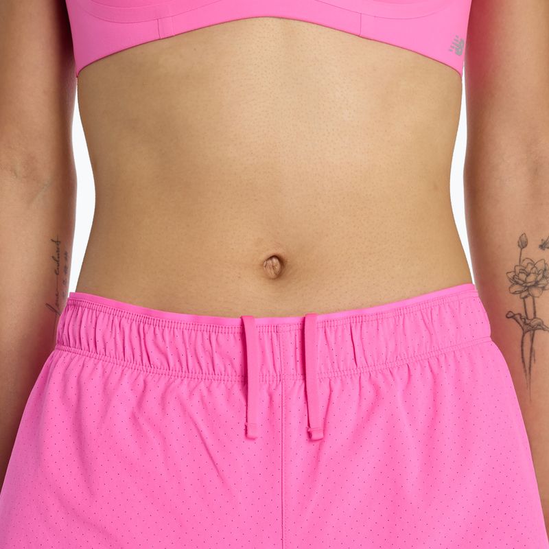 Spodenki damskie New Balance RC Seamless 3" pink heat 3