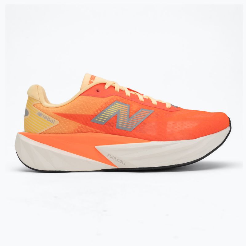 Buty do biegania męskie New Balance FuelCell Rebel V5 tangerine heat/silver metallic 2