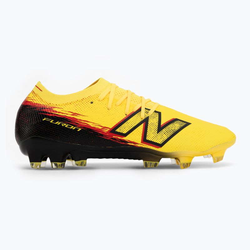 Buty piłkarskie New Balance Furon Elite V8 FG punch yellow/black 100/fire cracker 2