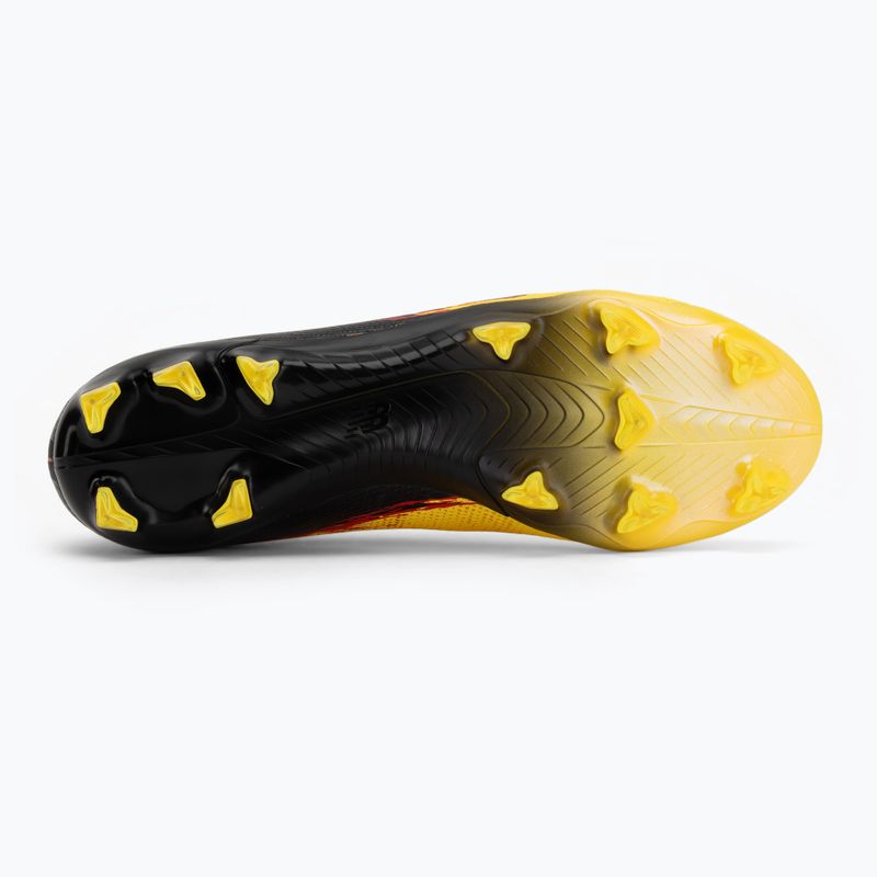 Buty piłkarskie New Balance Furon Elite V8 FG punch yellow/black 100/fire cracker 4