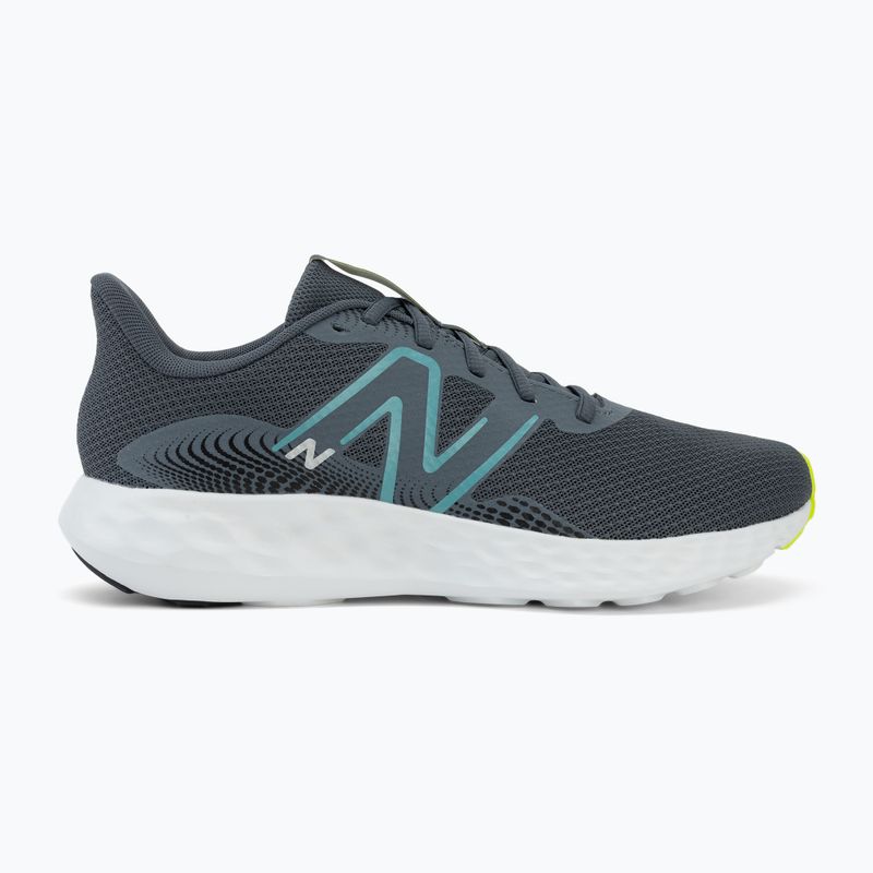 Buty do biegania męskie New Balance Fresh Foam 411's V3 graphite/alkaline green/faded teal 2