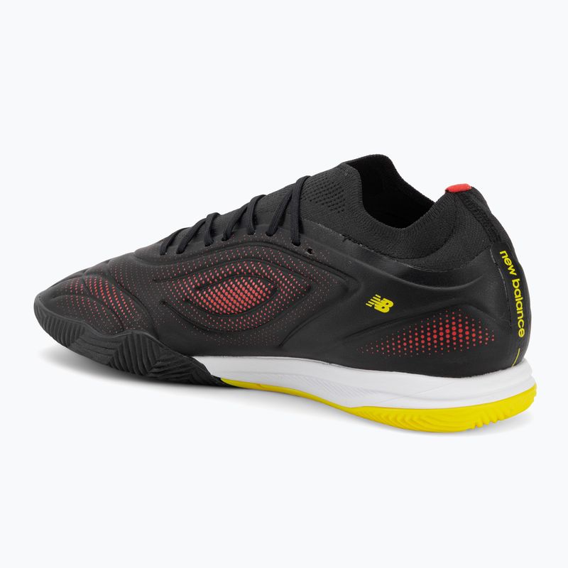 Buty piłkarskie New Balance Tekela Team Low V5 IN black 100/punch yellow/fire cracker 3