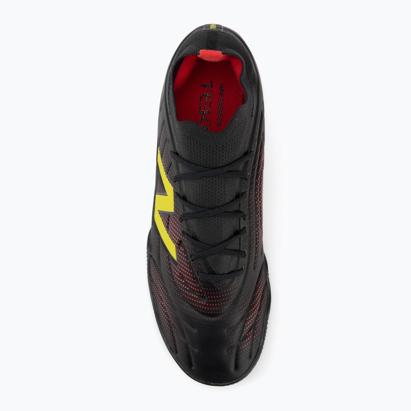 Buty piłkarskie New Balance Tekela Team Low V5 IN black 100/punch yellow/fire cracker 5