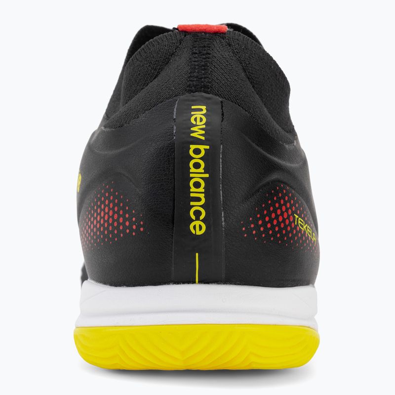Buty piłkarskie New Balance Tekela Team Low V5 IN black 100/punch yellow/fire cracker 6