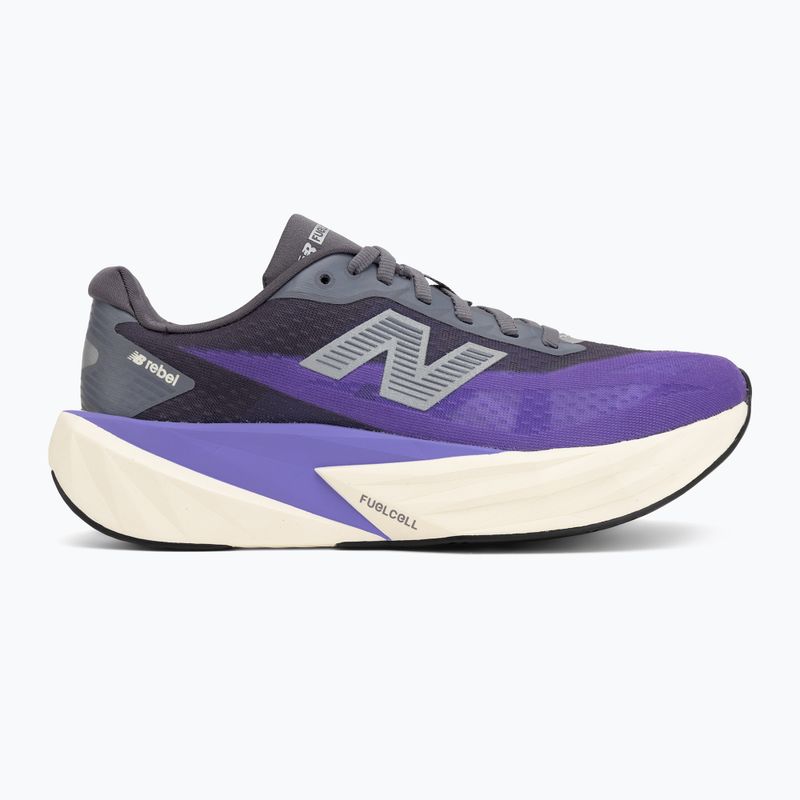 Buty do biegania damskie New Balance FuelCell Rebel V5 electric indigo/truffle salt/silver metallic 2