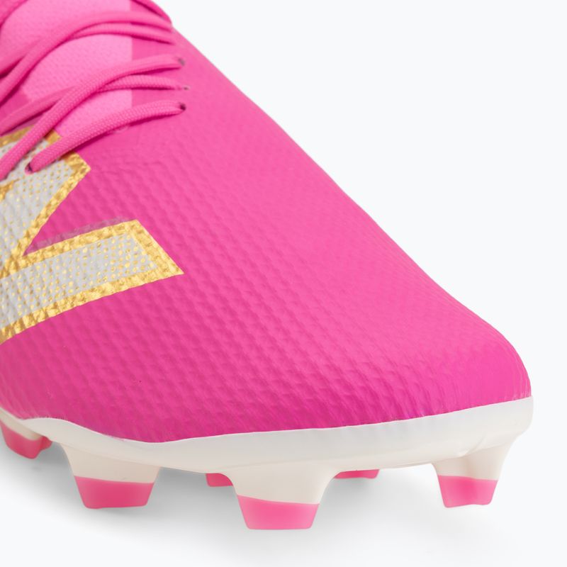 Buty piłkarskie New Balance Furon Team V8 FG pink heat/sea salt/gold metallic 7