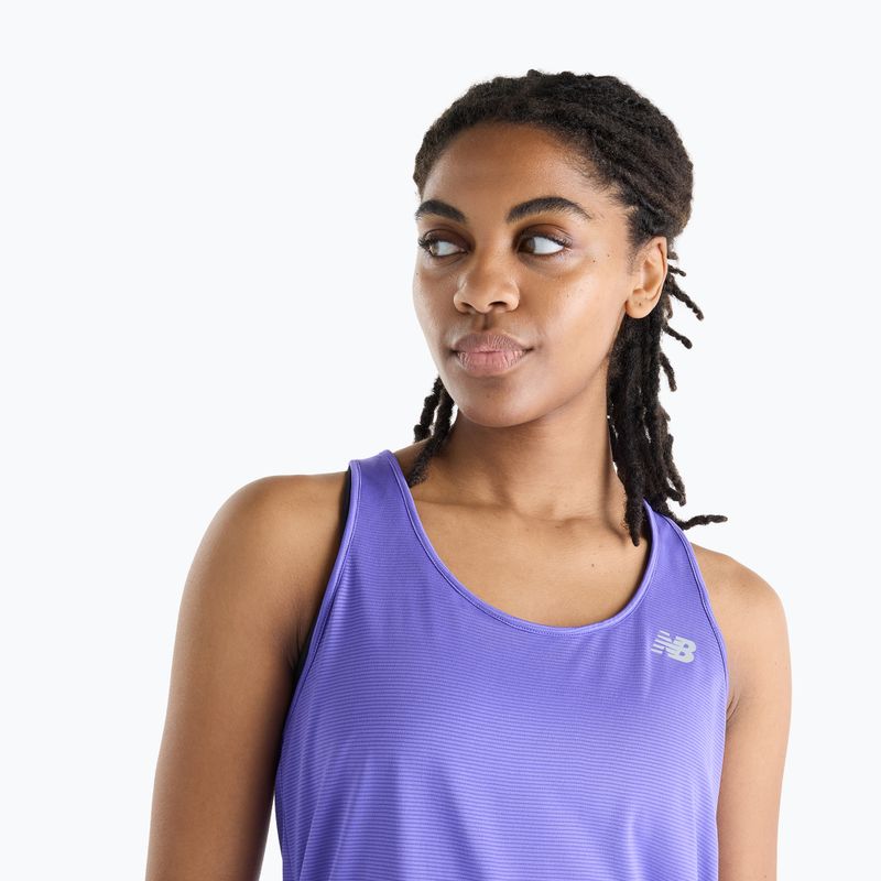 Koszulka do biegania damska New Balance Sport Essentials Tank electric purple 3