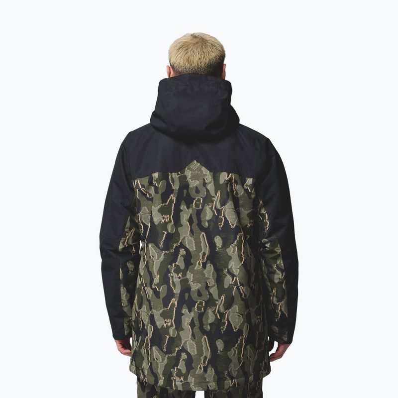 Kurtka snowboardowa męska Columbia Coreshot Print greenscape treebark print/black 3