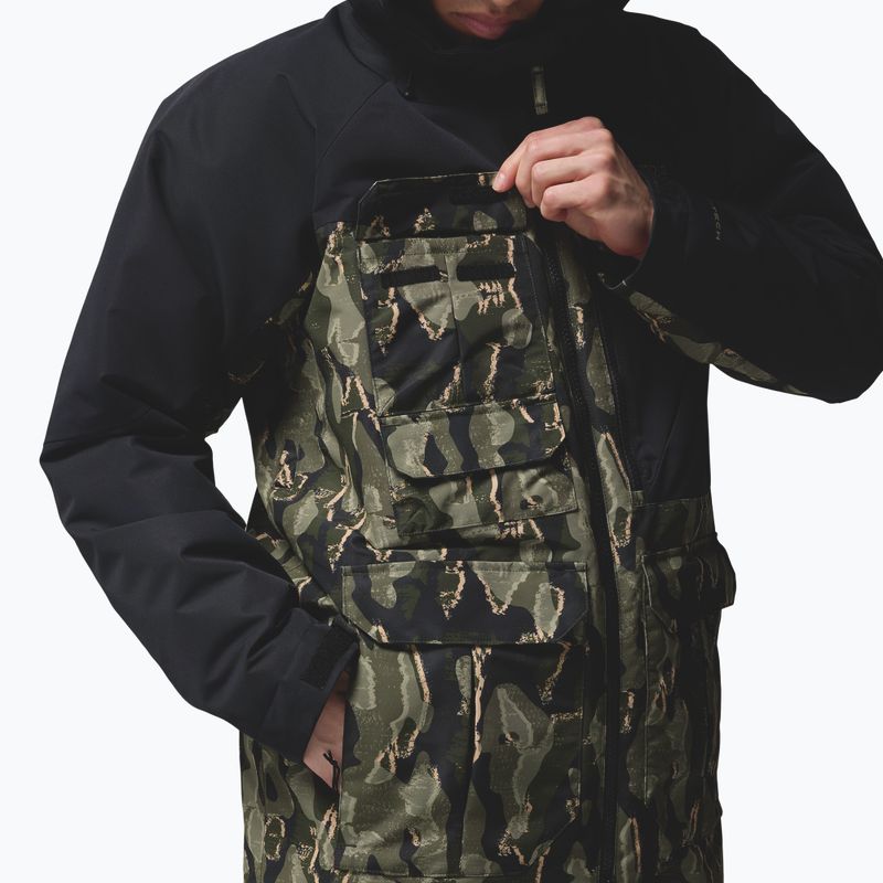 Kurtka snowboardowa męska Columbia Coreshot Print greenscape treebark print/black 6