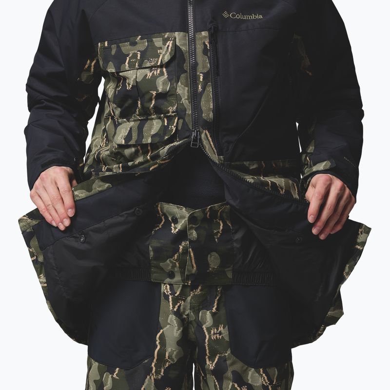 Kurtka snowboardowa męska Columbia Coreshot Print greenscape treebark print/black 7