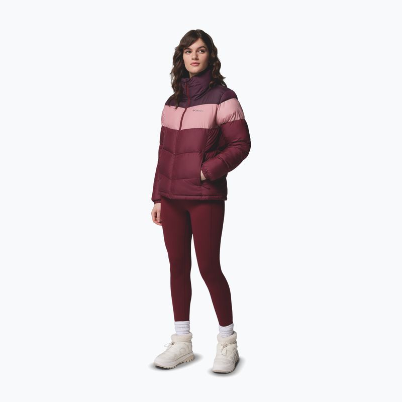 Kurtka ocieplana damska Columbia Puffect II Colorblock rich wine/eraser pink/moonvista 2