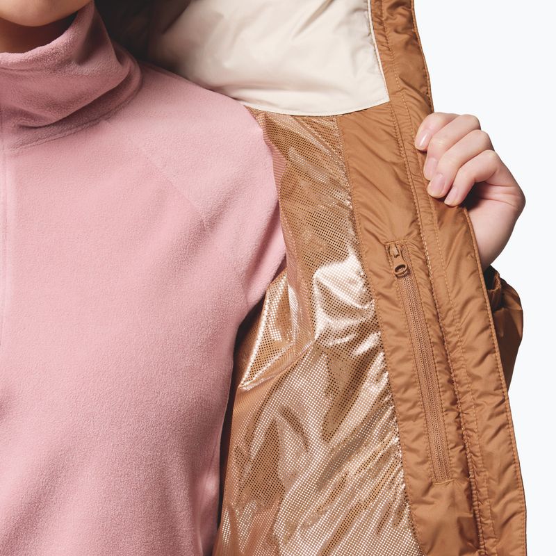 Kurtka ocieplana damska Columbia Pike Lake canoe/camel brown/dark stone 10