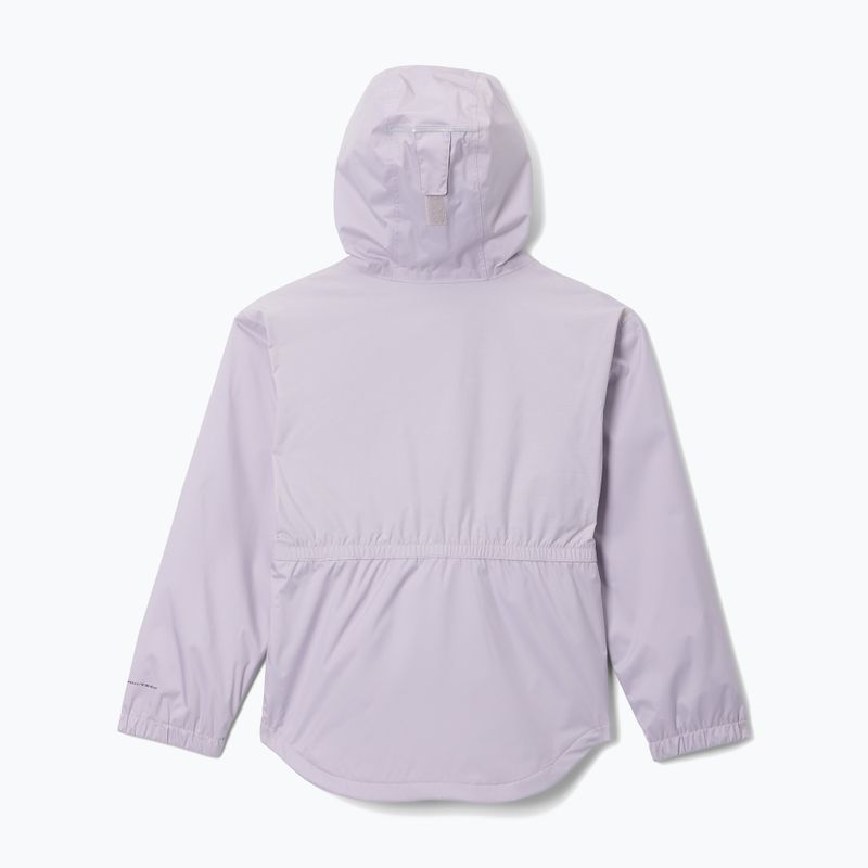 Kurtka przeciwdeszczowa dziecięca Columbia Rainy Trails II Fleece lavender pearl 2