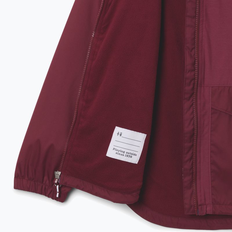 Kurtka przeciwdeszczowa dziecięca Columbia Rainy Trails II Fleece rich wine 3