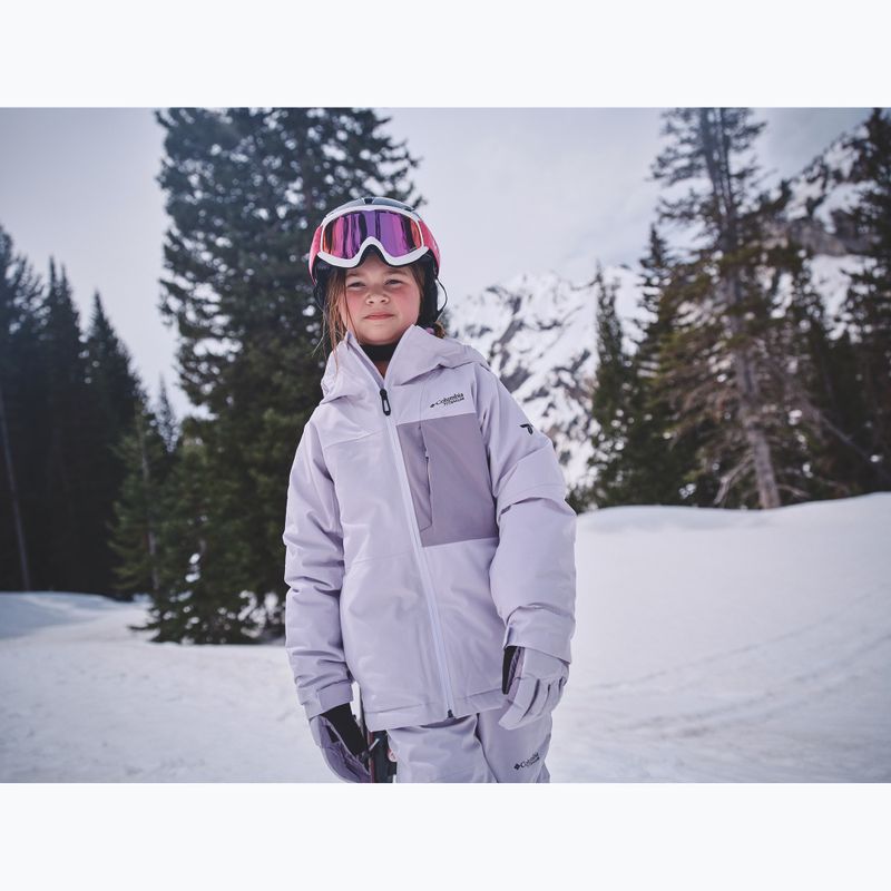 Kurtka narciarska dziecięca Columbia Holcomb Grove lavender pearl/shale purple 12