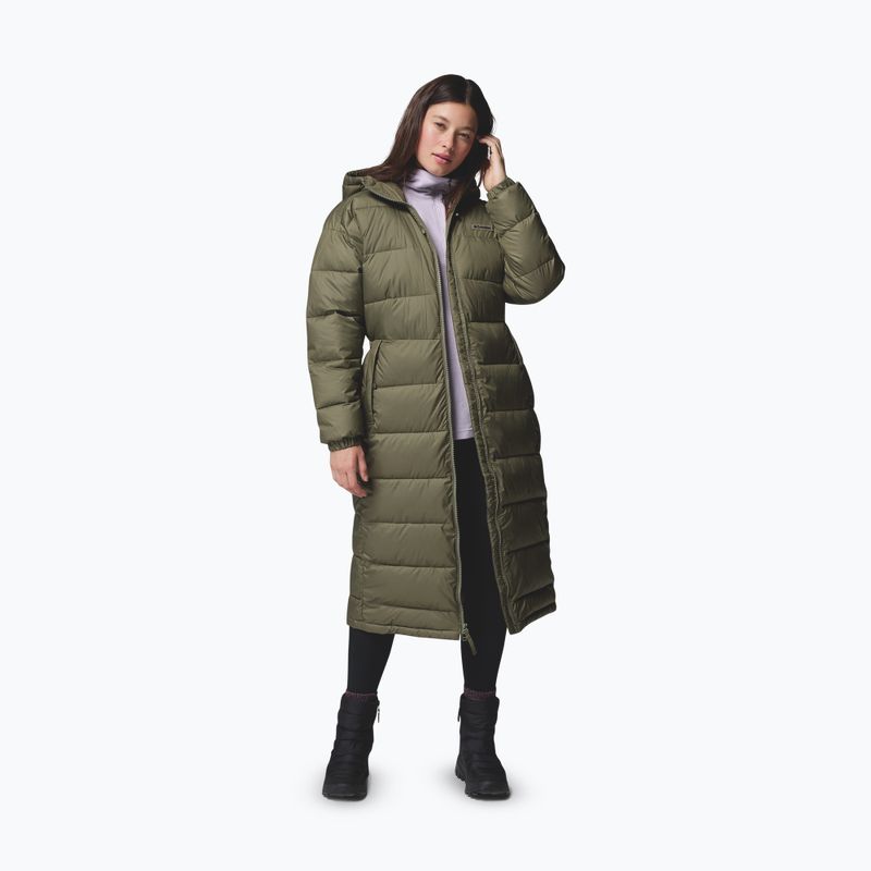 Płaszcz ocieplany damski Columbia Pike Lake III Long stone green 5