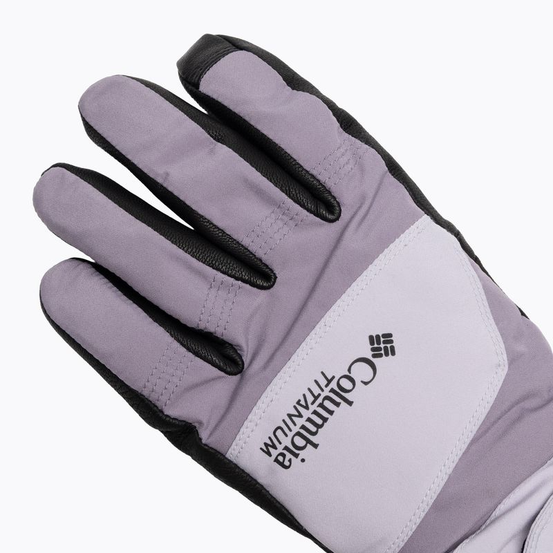 Rękawiczki trekkingowe damskie Columbia PowBound lavender pearl/shale purple/black 4