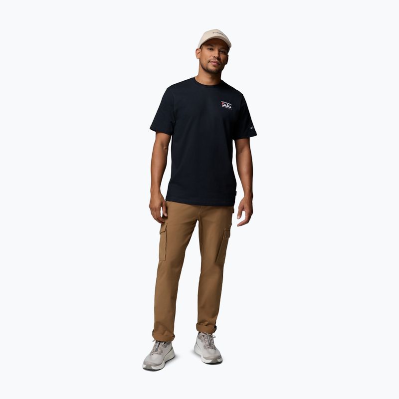 Koszulka trekkingowa męska Columbia Explorers Canyon Back black/peaks and waves 2