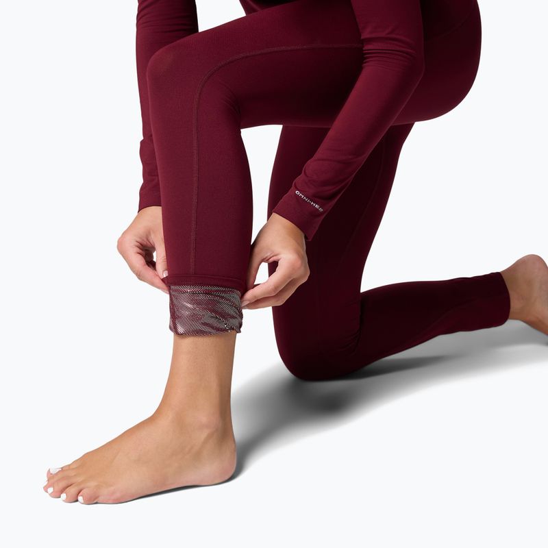 Spodnie termoaktywne damskie Columbia Midweight Stretch rich wine 7