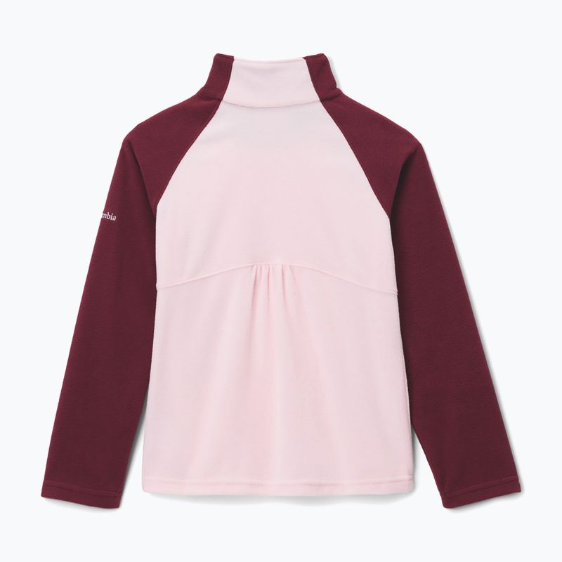 Bluza polarowa dziecięca Columbia Glacial Fleece satin pink/rich wine 2