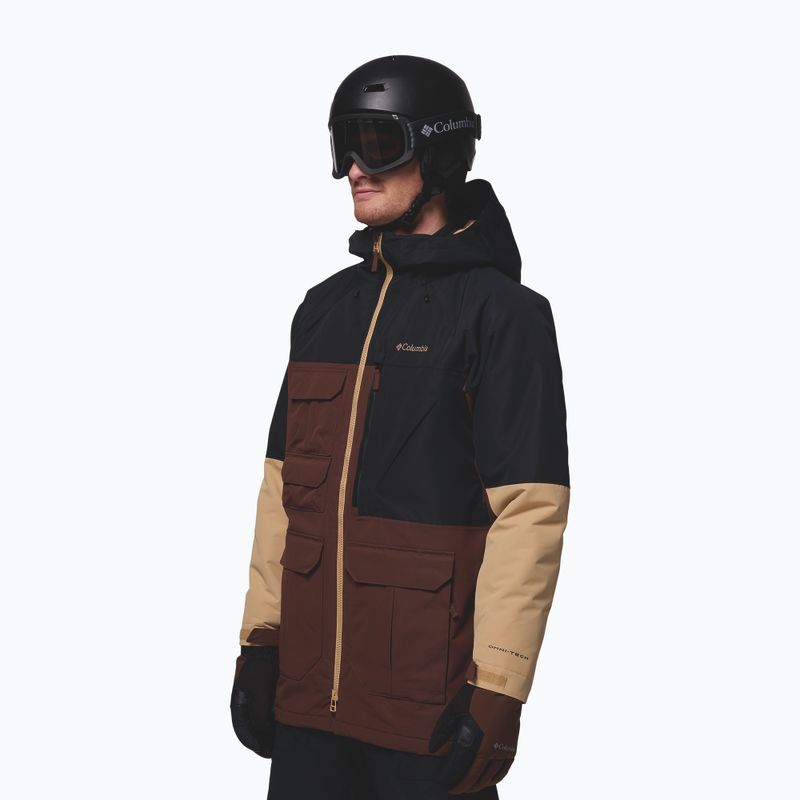 Kurtka snowboardowa męska Columbia Coreshot tobacco/black/canoe 4