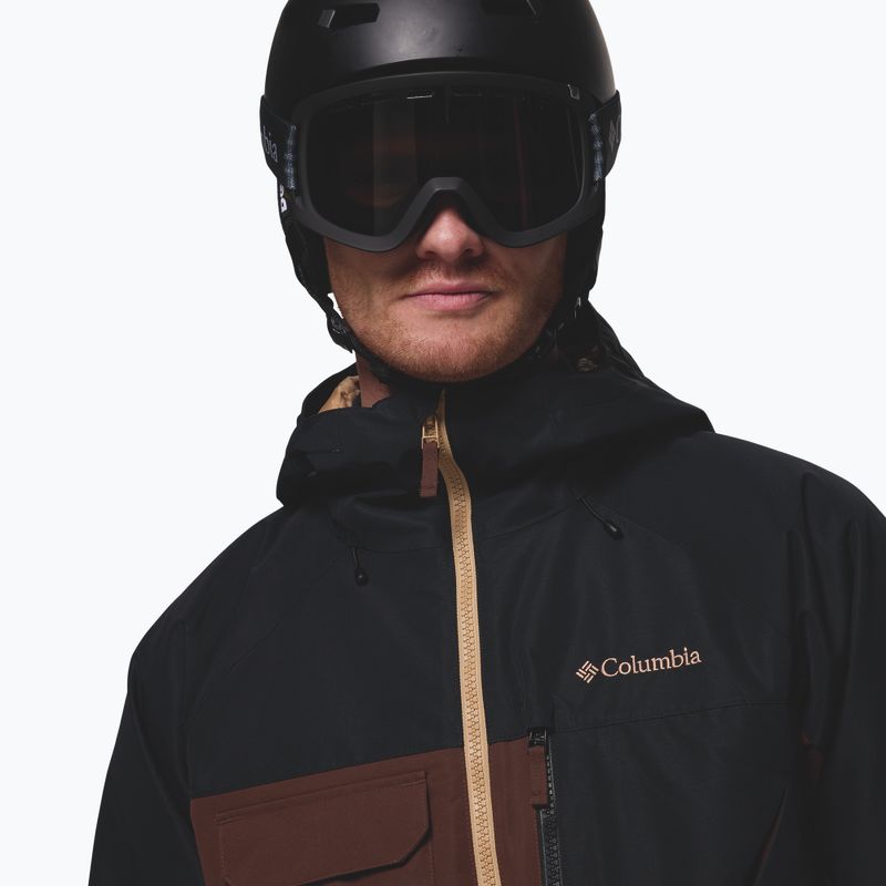 Kurtka snowboardowa męska Columbia Coreshot tobacco/black/canoe 7