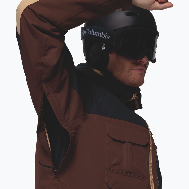 Kurtka snowboardowa męska Columbia Coreshot tobacco/black/canoe 8