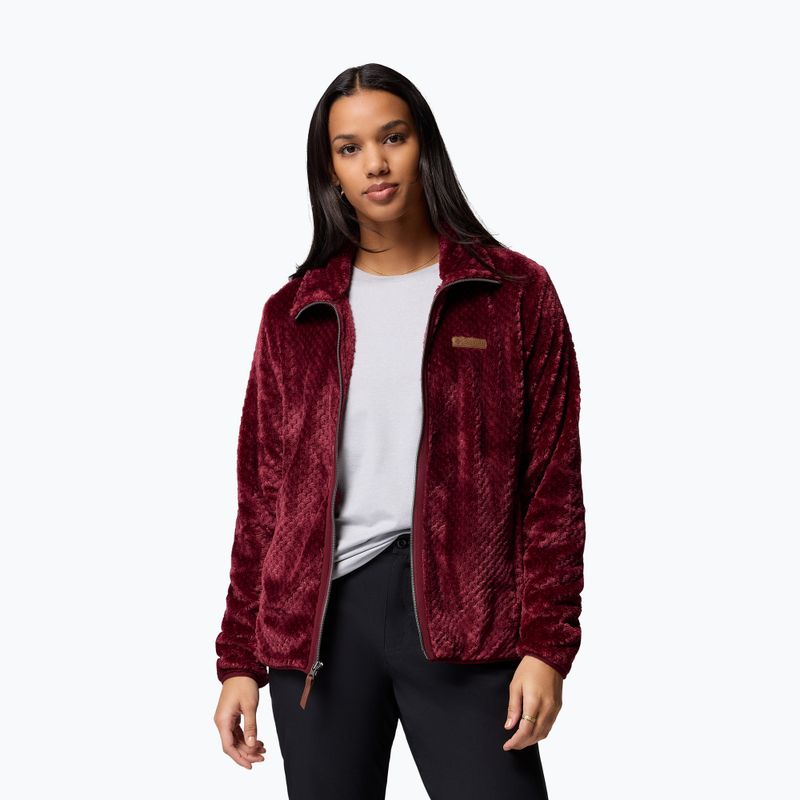 Bluza damska Columbia Fire Side II Sherpa Full Zip rich wine 4