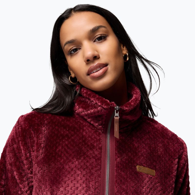 Bluza damska Columbia Fire Side II Sherpa Full Zip rich wine 6