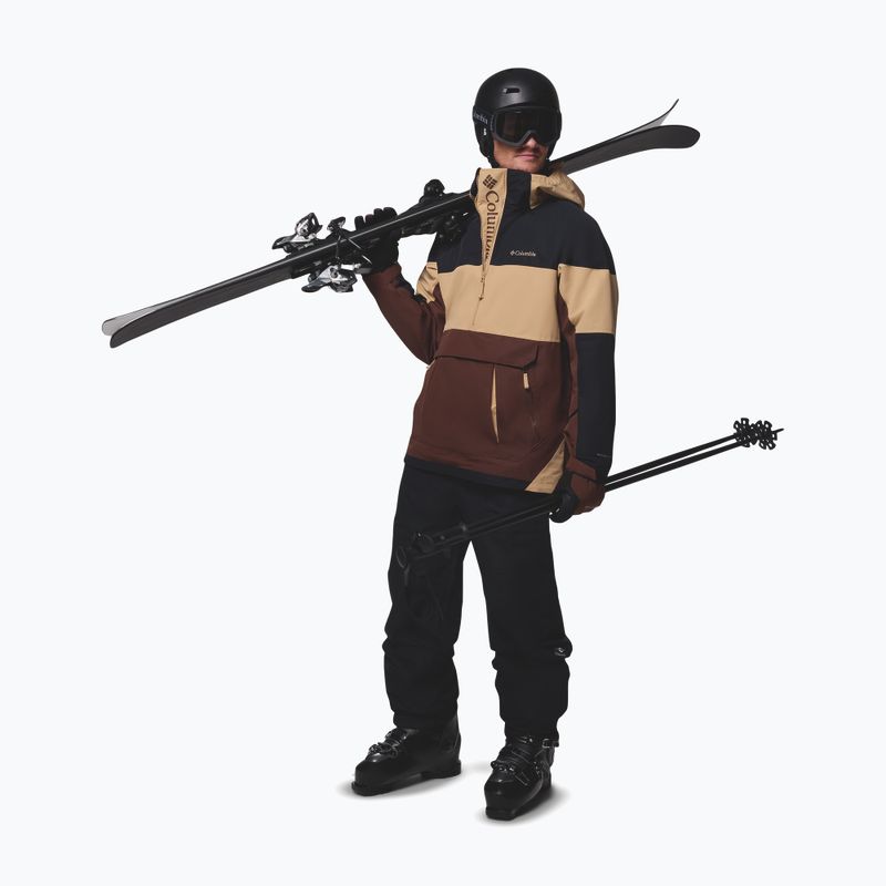 Kurtka snowboardowa męska Columbia Coreshot Shell Anorak tobacco/canoe/black 2
