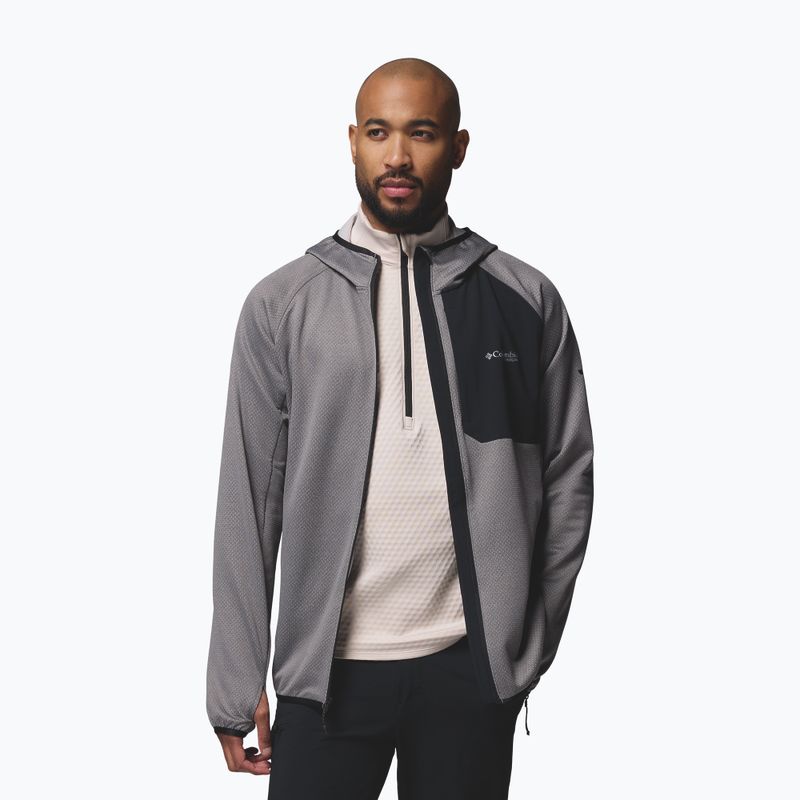 Bluza męska Columbia Triple Canyon Grid Fleece Hooded Full Zip II city grey/black 5