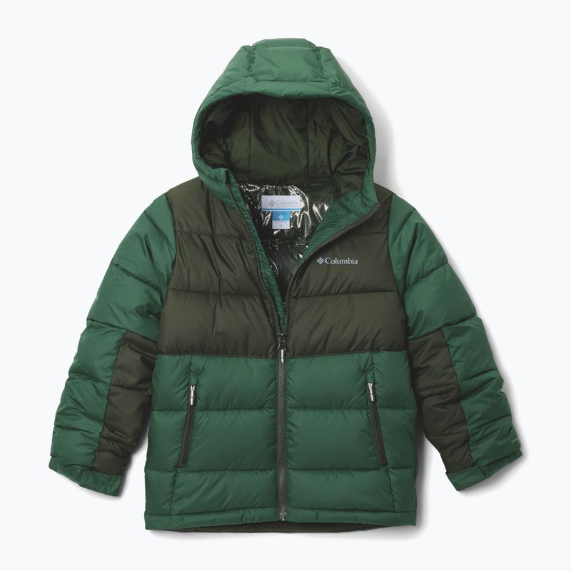 Kurtka ocieplana dziecięca Columbia Pike Lake II Hooded rain forest/greenscape