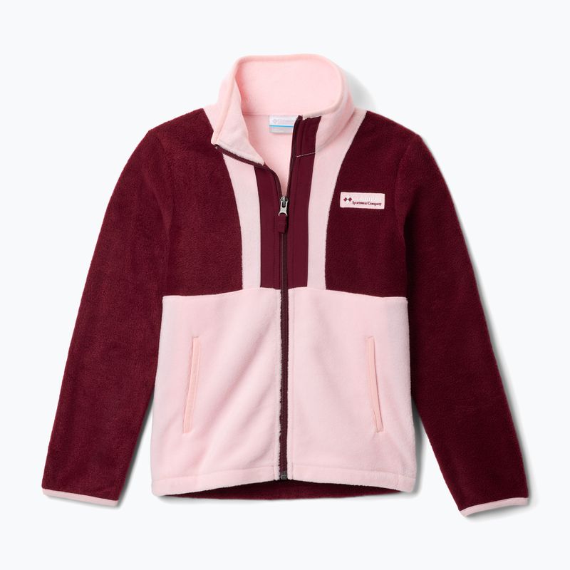 Bluza dziecięca Columbia Back Bowl II Full Zip rich wine/satin pink
