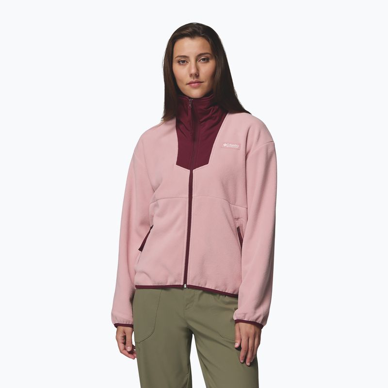 Bluza damska Columbia Sequoia Grove Full Zip eraser pink/rich wine 4