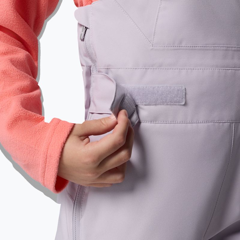Spodnie narciarskie dziecięce Columbia Holcomb Grove Bib lavender pearl 9